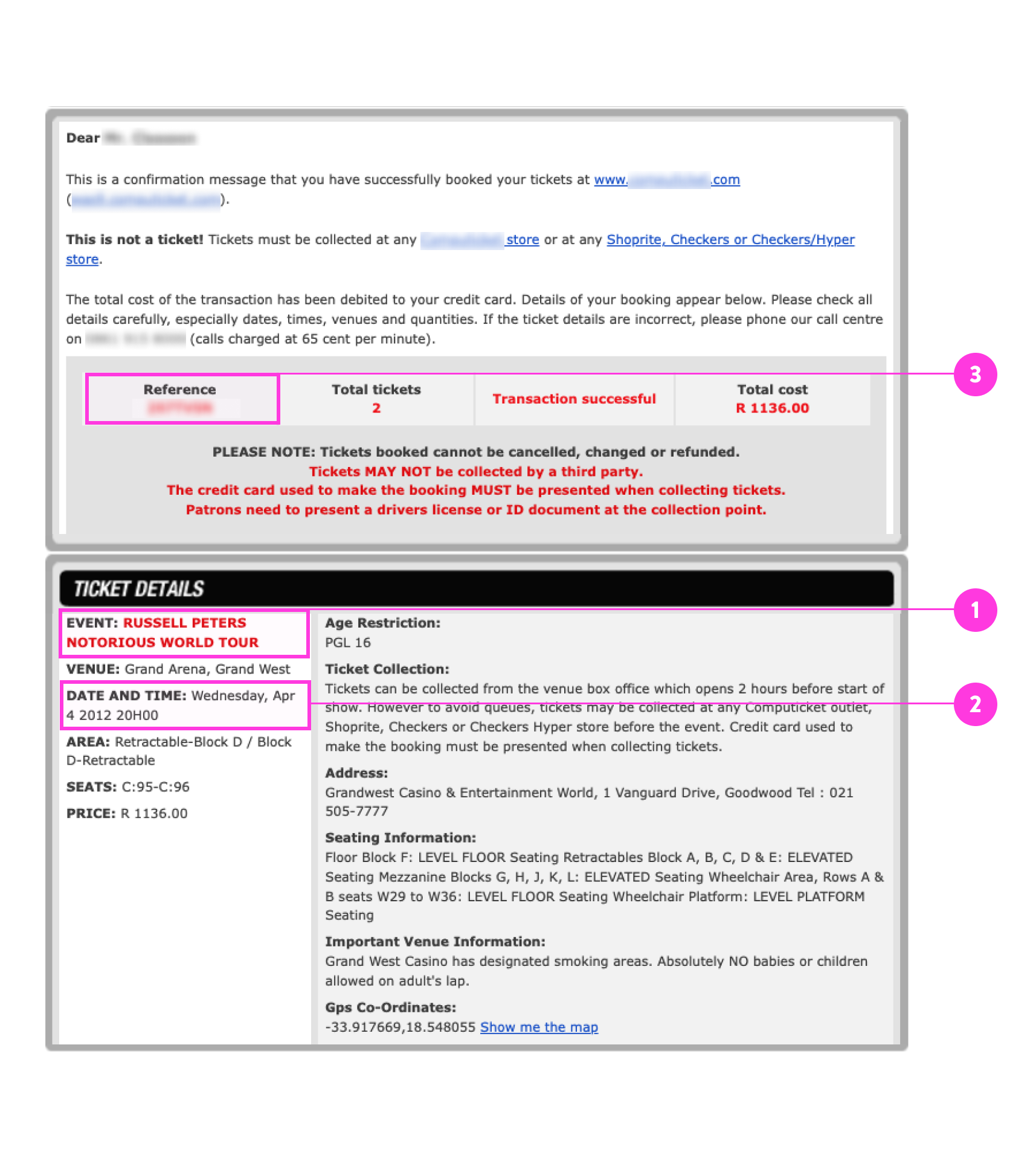 Ticket Id Example XCover.com